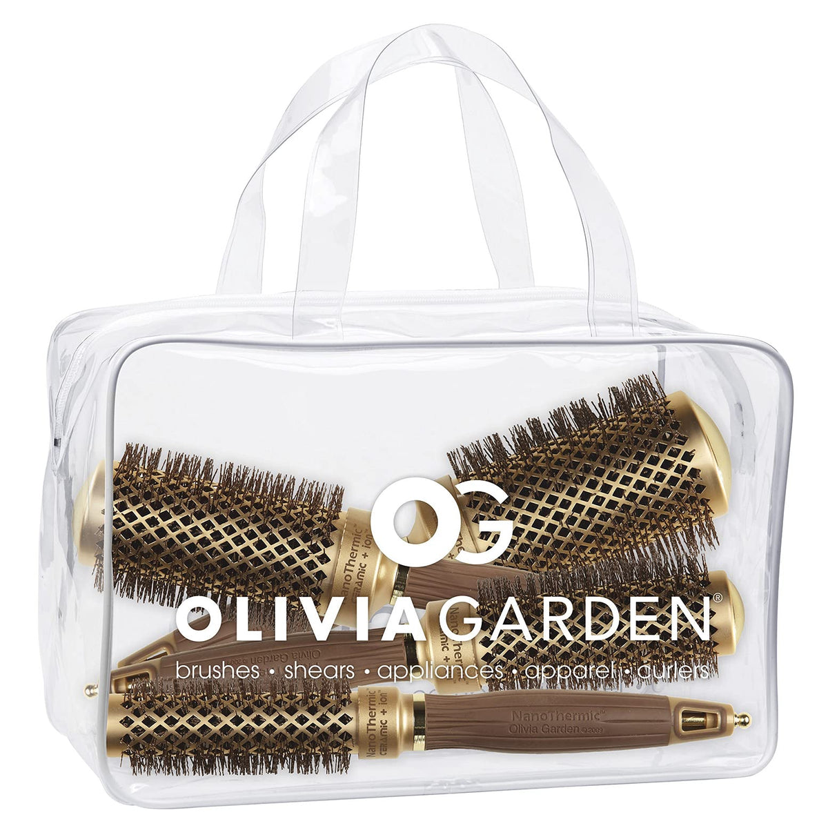Olivia Garden NanoThermic Round Hair Brush front view