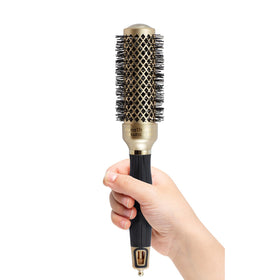 Olivia Garden NanoThermic Round Hair Brush showing barrel size