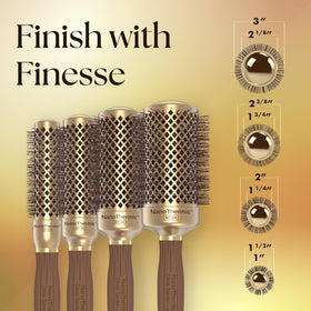 Olivia Garden NanoThermic Round Hair Brush with ergonomic handle