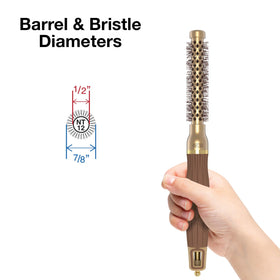 Olivia Garden NanoThermic Round Hair Brush with ergonomic handle