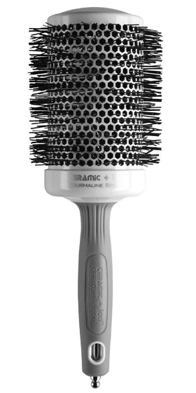 Olivia Garden Round Thermal Hair Brush front view with ceramic coated barrel