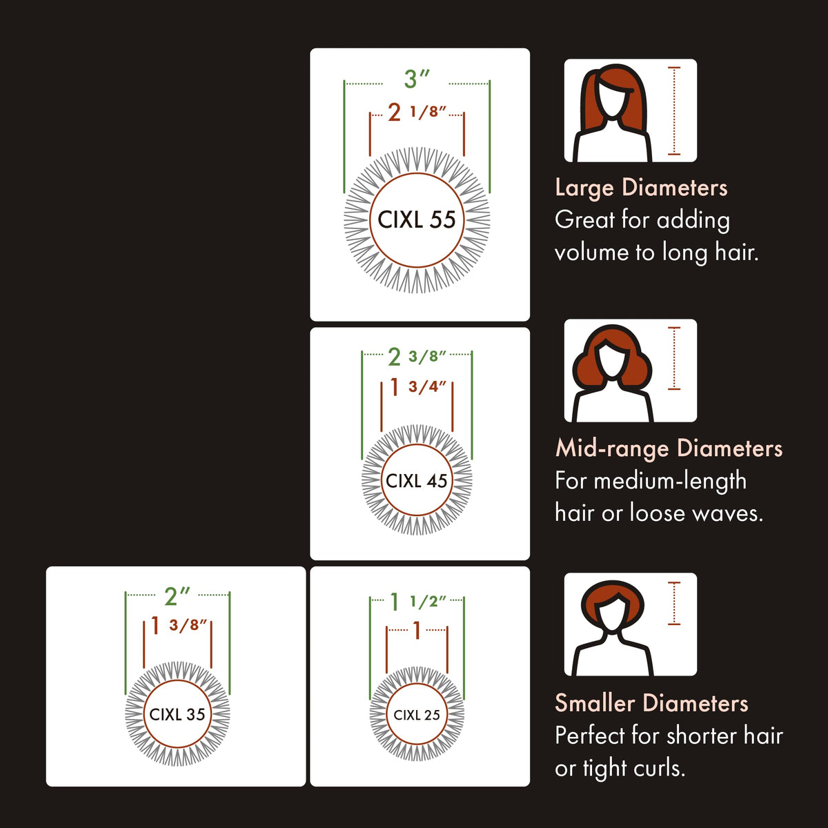 Olivia Garden Thermal Hair Brush in a styling routine