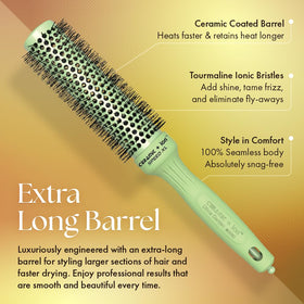 Olivia Garden Thermal Hair Brush with retractable sectioning pick