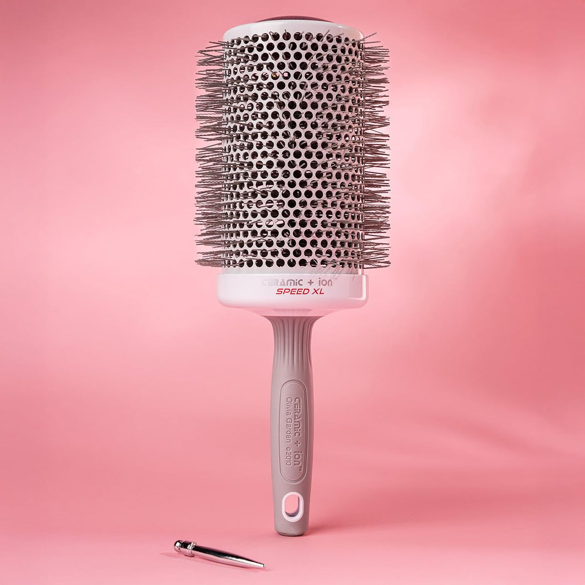 Olivia Garden Thermal Hair Brush with retractable sectioning pick