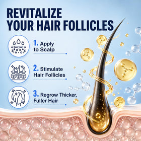 OLIVITA Hair Growth Serum 5% Minoxidil lifestyle scene with user