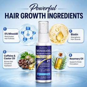 OLIVITA Hair Growth Serum 5% Minoxidil with Biotin and Rosemary close-up