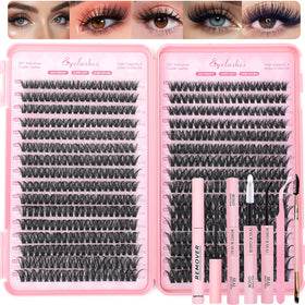 OLLAVO Lash Clusters Kit 640 Pcs with various lash lengths