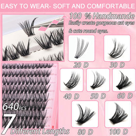 OLLAVO Lash Clusters Kit packaging front view