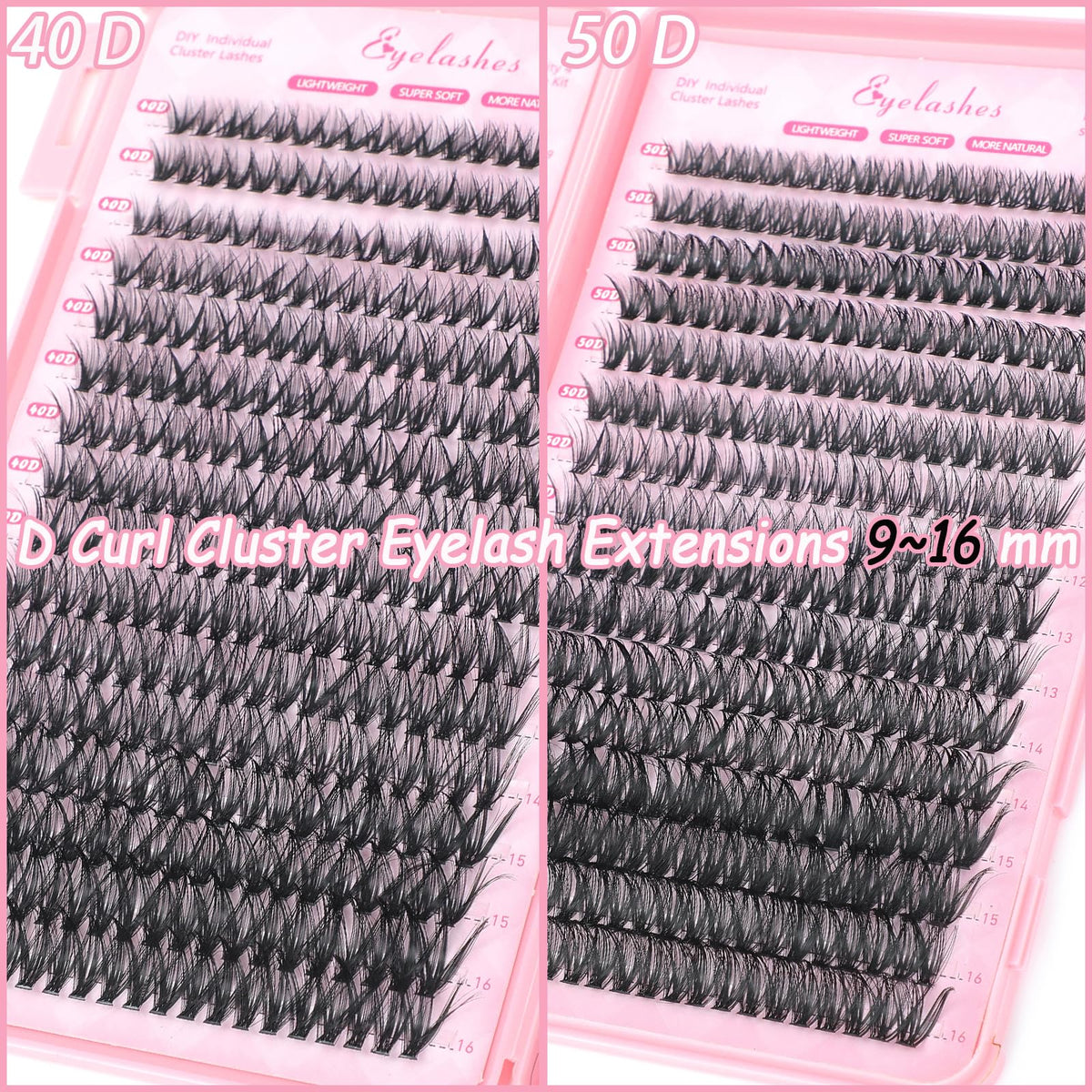 OLLAVO lash clusters kit packaging front view