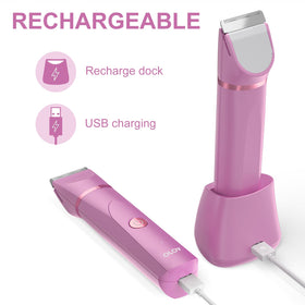 OLOV Electric Body Hair Trimmer USB recharge dock