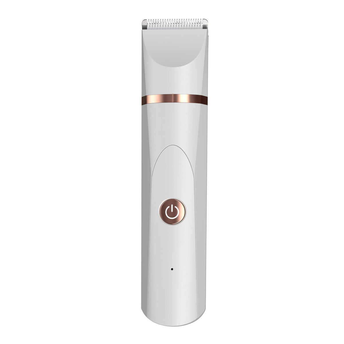 OLOV Electric Body Hair Trimmer white model with ceramic blade
