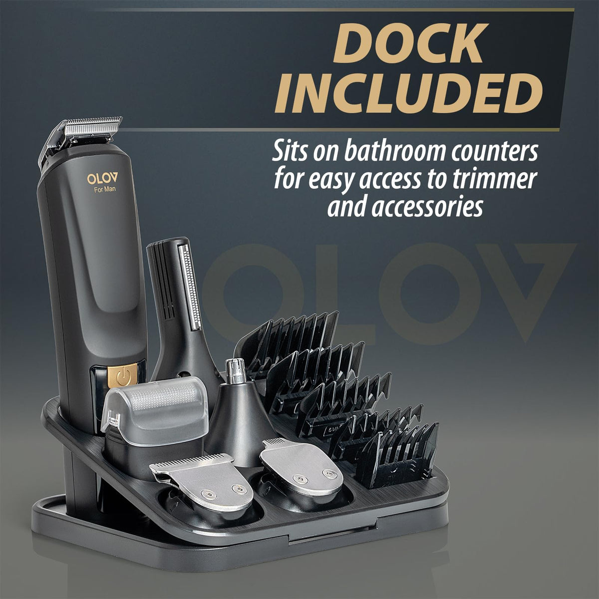 OLOV For Man Beard Trimmer side view