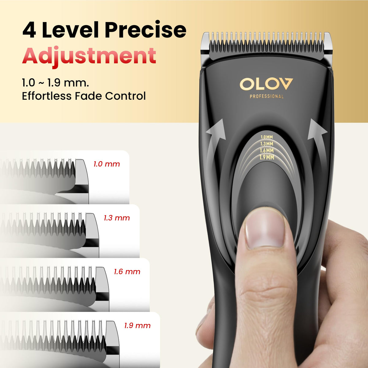 OLOV PROFESSIONAL hair clipper kit with accessories