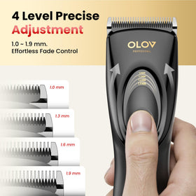 OLOV PROFESSIONAL hair clipper kit with accessories