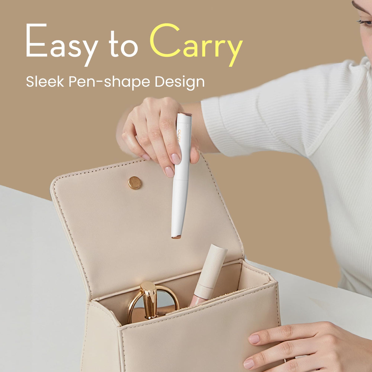 OLOV slim Facial Hair Removal Trimmer in a beauty kit