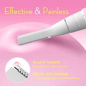 OLOV slim Facial Hair Removal Trimmer showing pivoting head