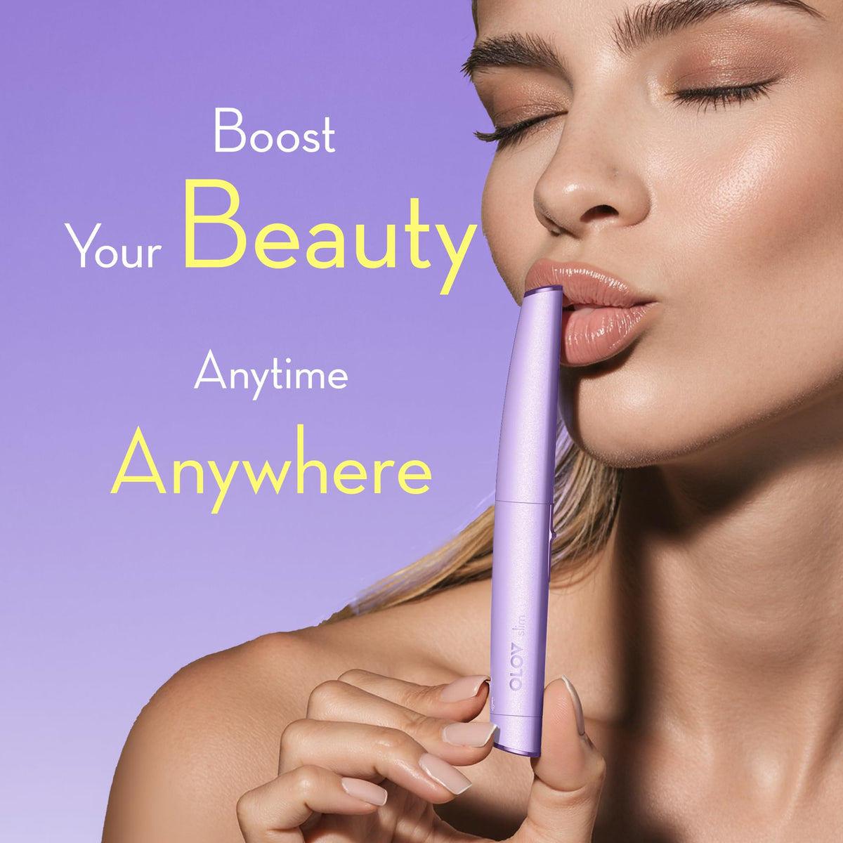 OLOV slim trimmer displayed with beauty accessories