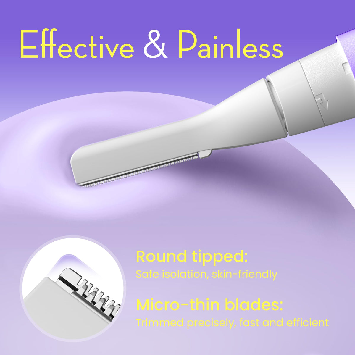OLOV slim trimmer showing pivoting head feature