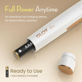 OLOV slim trimmer with removable head for cleaning