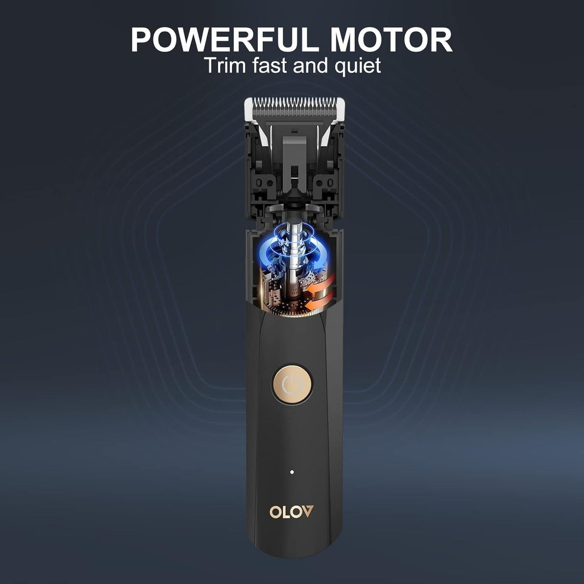 OLOV trimmer USB recharge dock and accessories