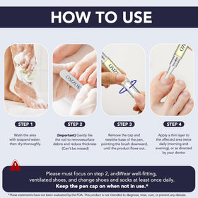 OMZOK Toenail Fungus Pen in bathroom setting