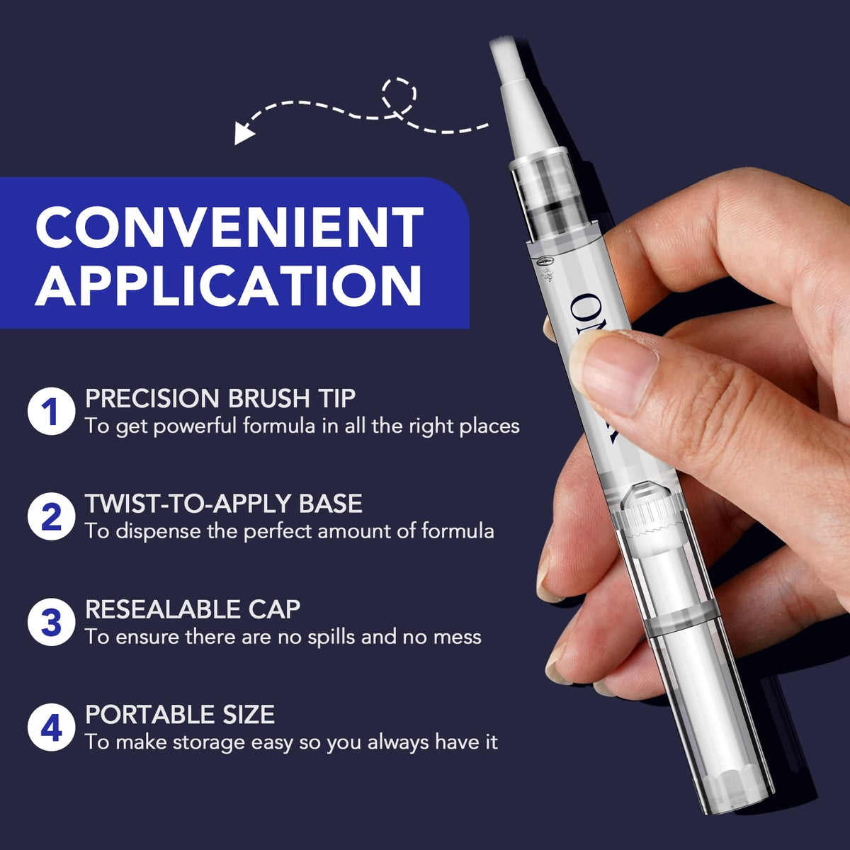 OMZOK Toenail Fungus Pen in hand for application
