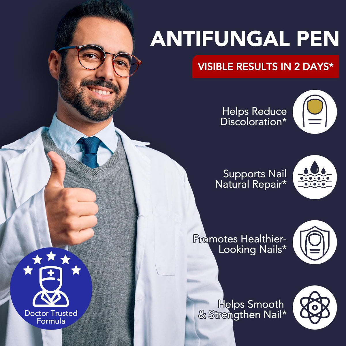 OMZOK Toenail Fungus Pen packaging with ingredients