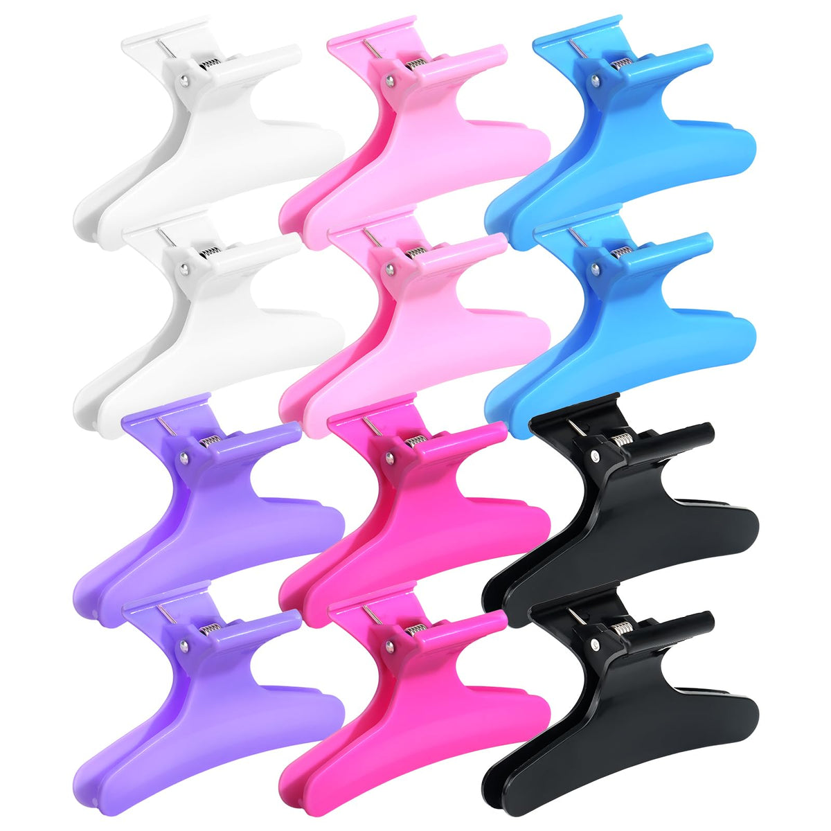 Ondder Butterfly Hair Claw Clips 12 pack front view