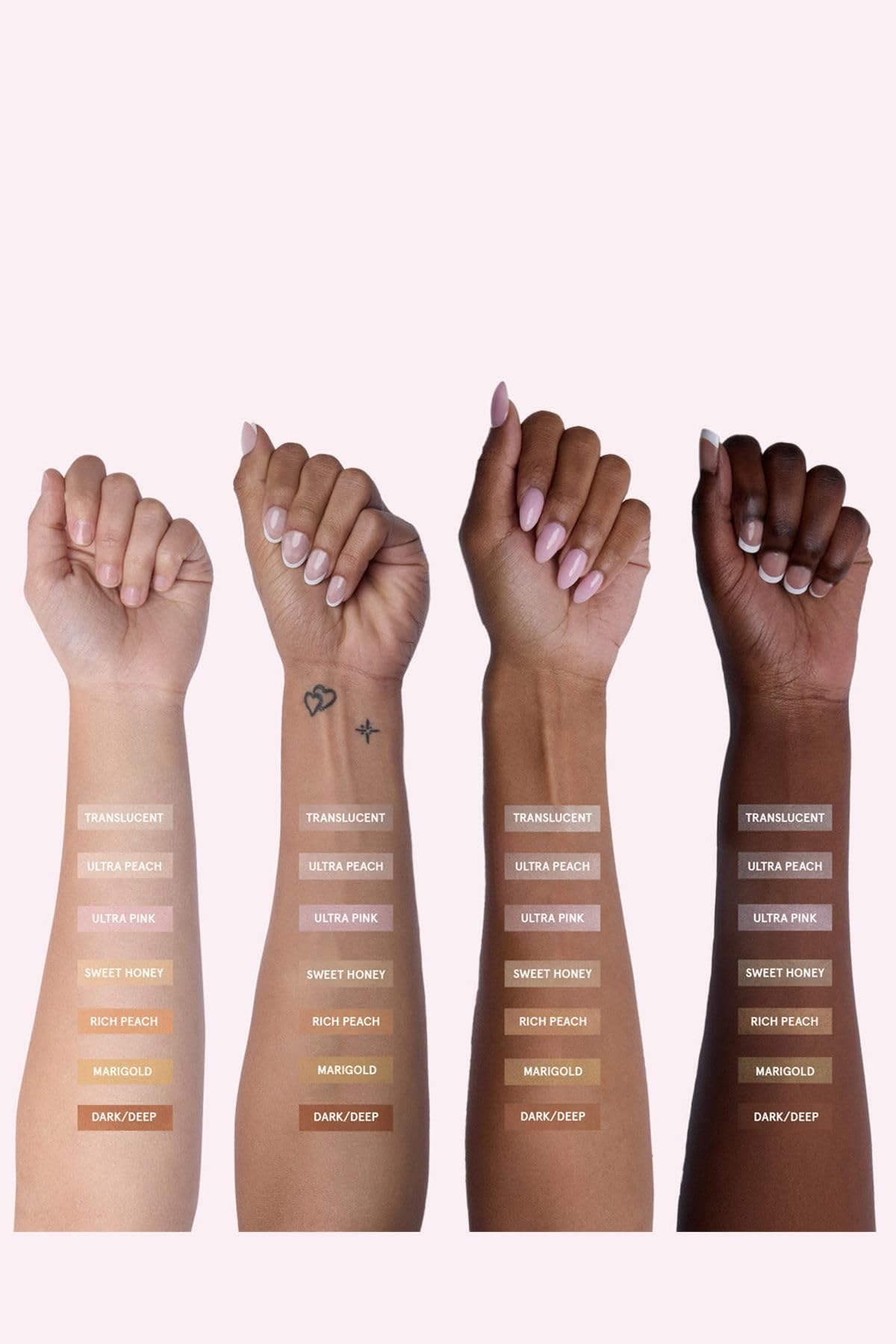 One Size Ultimate Blurring Setting Powder Translucent in use on skin