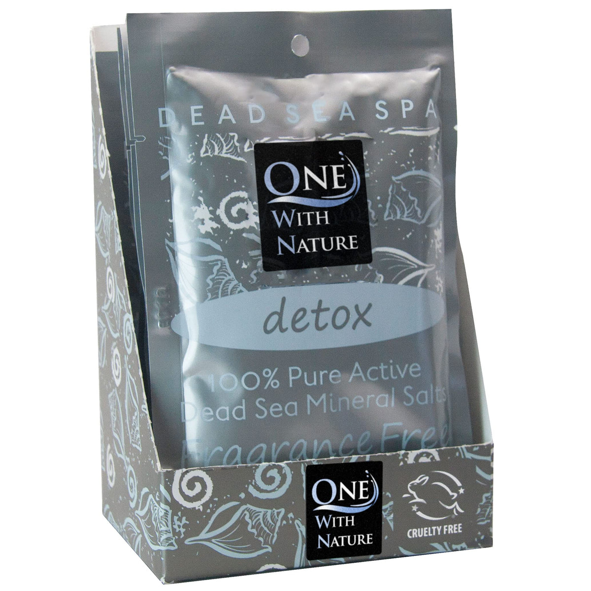 One With Nature Dead Sea Salt Bath Salts 2.5oz front view
