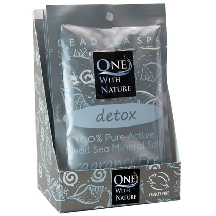 One With Nature Dead Sea Salt Bath Salts 2.5oz front view