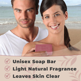 One With Nature Dead Sea Salt Sandalwood Soap with natural ingredients
