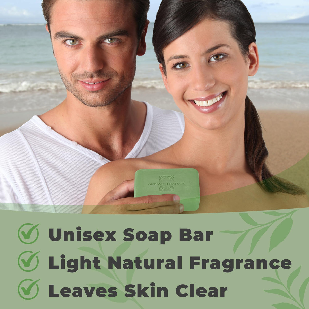 One With Nature Eucalyptus Soap in a lifestyle setting