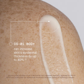 oneskin OS-01 BODY Moisturizer 8.45 Oz application on skin