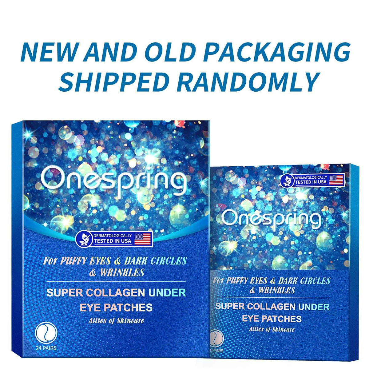 Onespring Eye Gel Pads in use by a woman