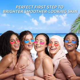 Onespring Eye Gel Pads on a bathroom counter