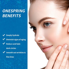 Onespring Eye Gel Pads with ingredients displayed