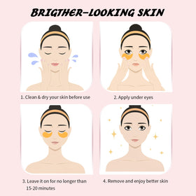 Onespring Eye Masks ingredients list on the back of packaging