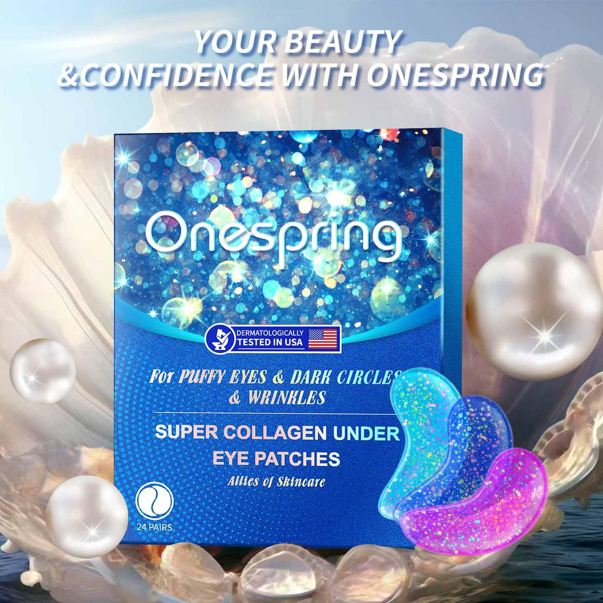 Onespring Eye Masks opened with patches visible