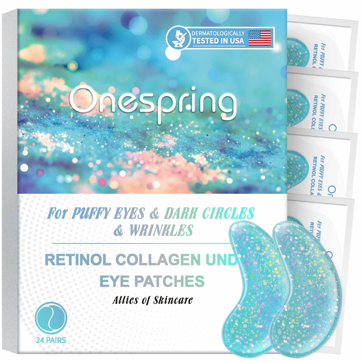 Onespring Eye Masks packaging front view