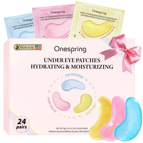 Onespring Eye Masks packaging front view with 24 pairs