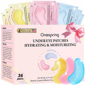 Onespring Eye Masks packaging front view with 36 pairs