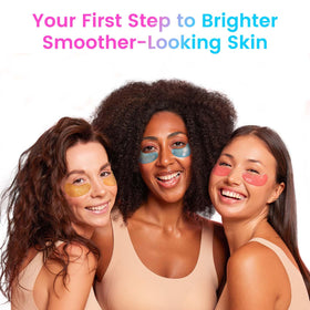 Onespring Eye Masks showing hydration effect