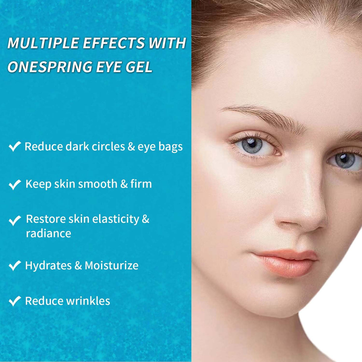 Onespring Eye Masks showing texture of gel pads