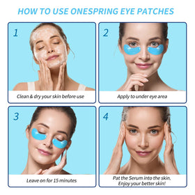 Onespring Eye Masks with natural ingredients background