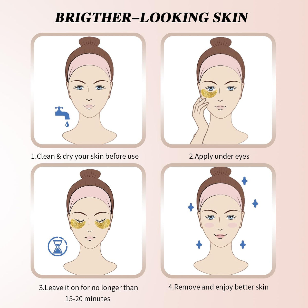 Onespring Under Eye Patches with ingredients list