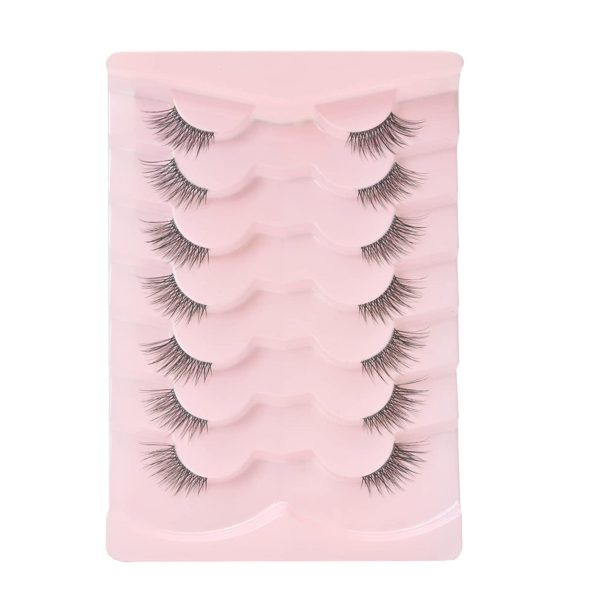 Onlyall Half Eyelashes C02 displayed with makeup tools