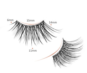Onlyall Half Eyelashes C02 on model's eyes