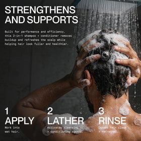 ONSIDE Men's 2-in-1 Shampoo and Conditioner Tea Tree Mint cap open