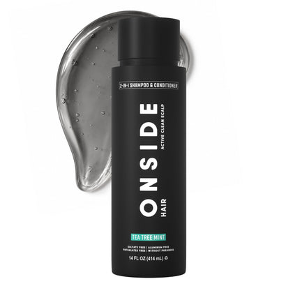 ONSIDE Men's 2-in-1 Shampoo and Conditioner Tea Tree Mint front view